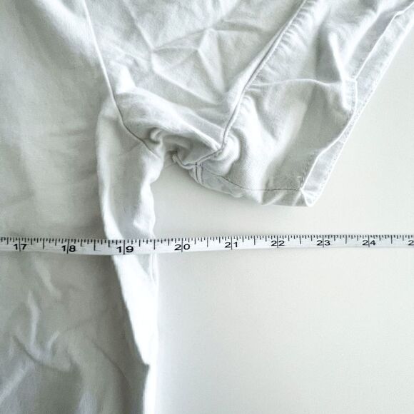 Industry Mens Collared Polo Shirt Cotton Short Sleeve White Orange Size Medium - Picture 6 of 6